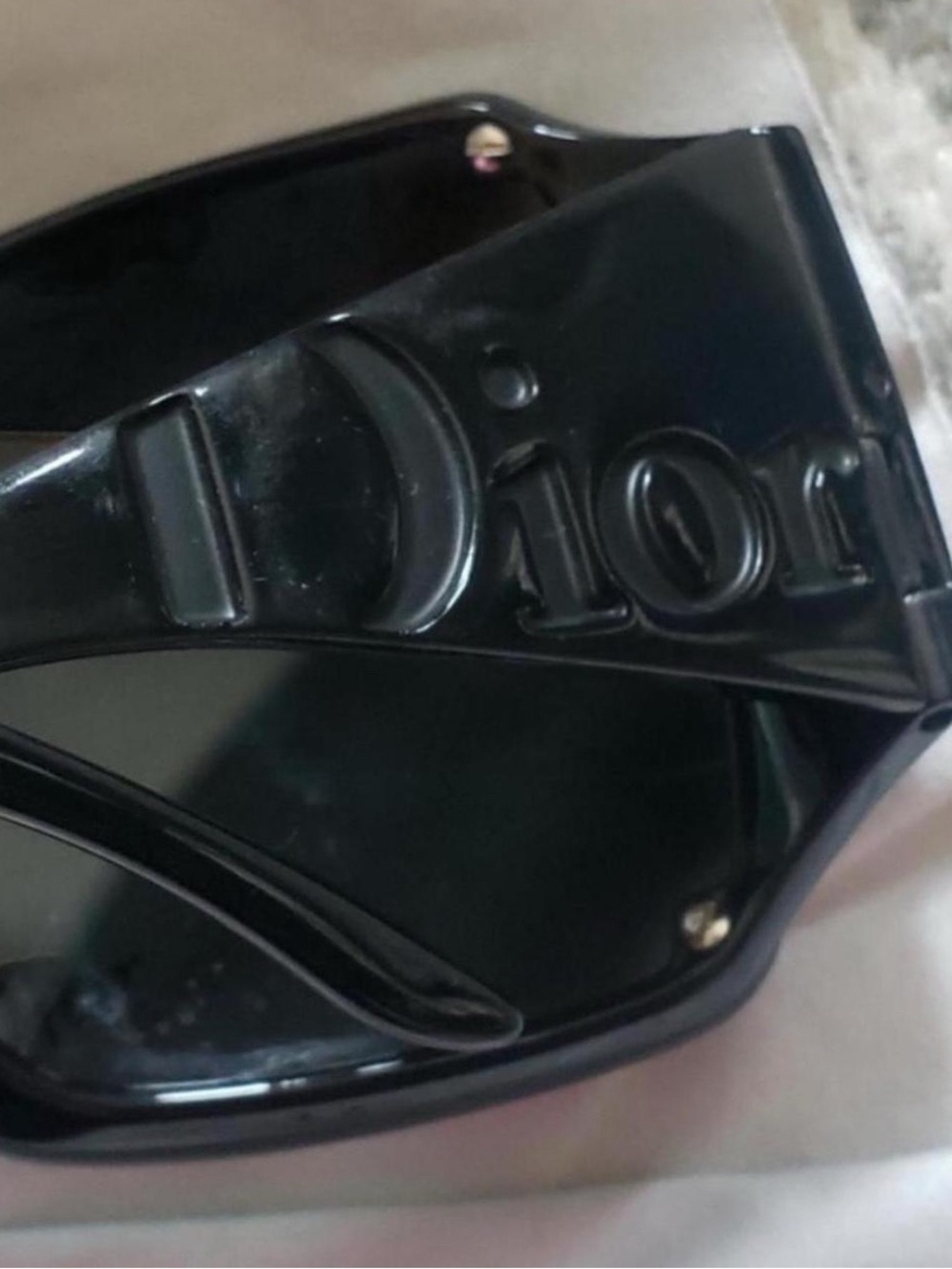 Dior Black Oversized Overshine 2 Logo Sunglasses - Picture 2 of 5